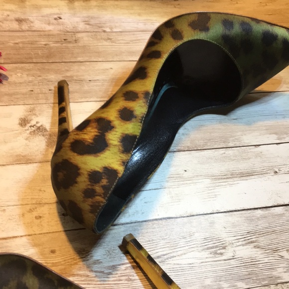 Rupert Sanderson shoes leopard print heels size 39 - Picture 12 of 16